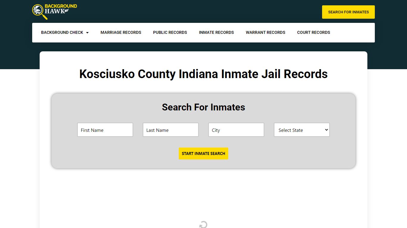 Inmate Jail Records in Kosciusko County , Indiana